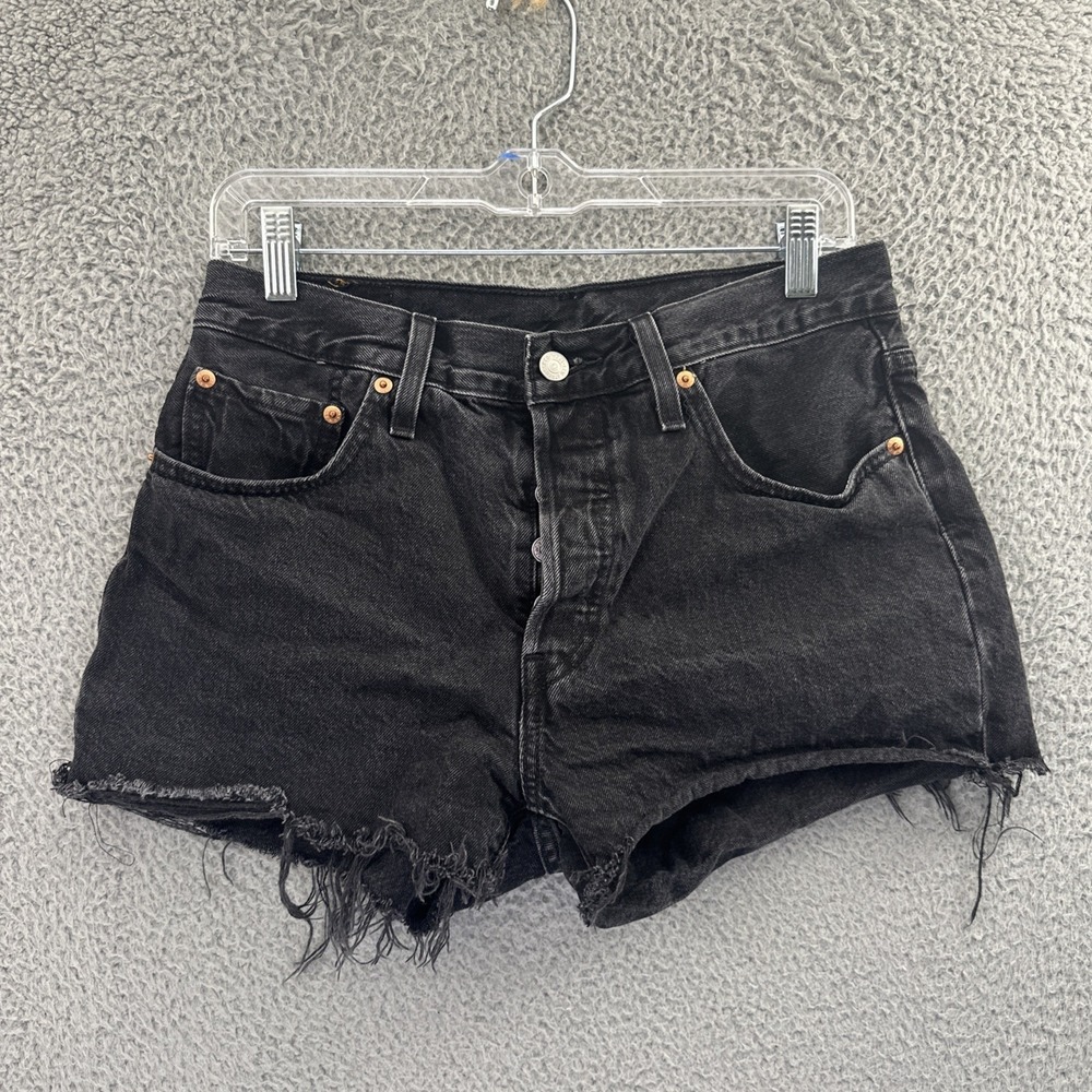 Levi's 501 Original Fit High Rise Denim Jean Shorts 2.5" Festival Women's 28